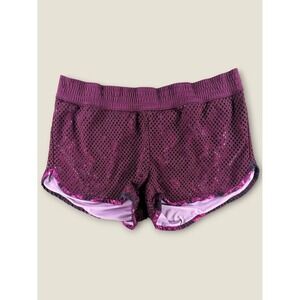 Champion C9 Womens Mesh Running Shorts Purple Athletic Gym Workout Size M